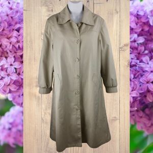 VTG London Fog Womens Trench Coat 10 Petite